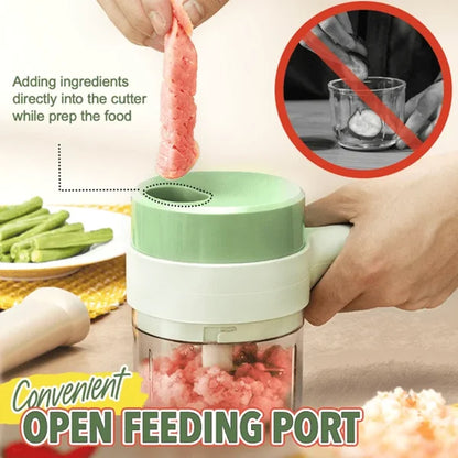 4‑in‑1 Handheld Electric Food Chopper