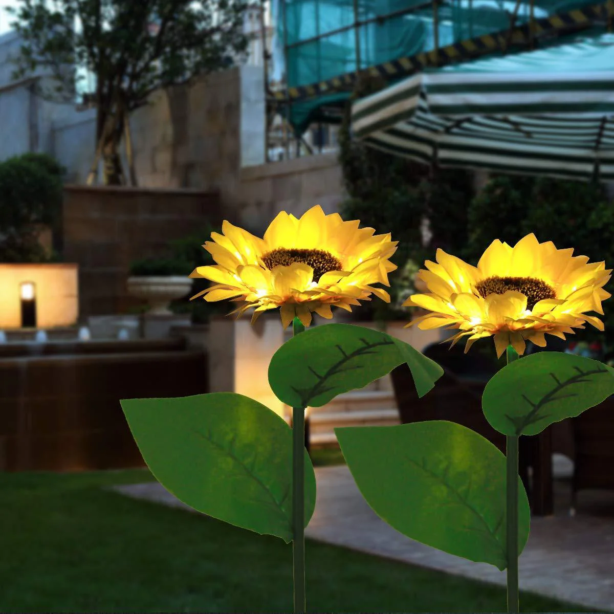 ☀️Sunflower Solar Lights – Auto On/Off, 14H Glow, IP65 Waterproof