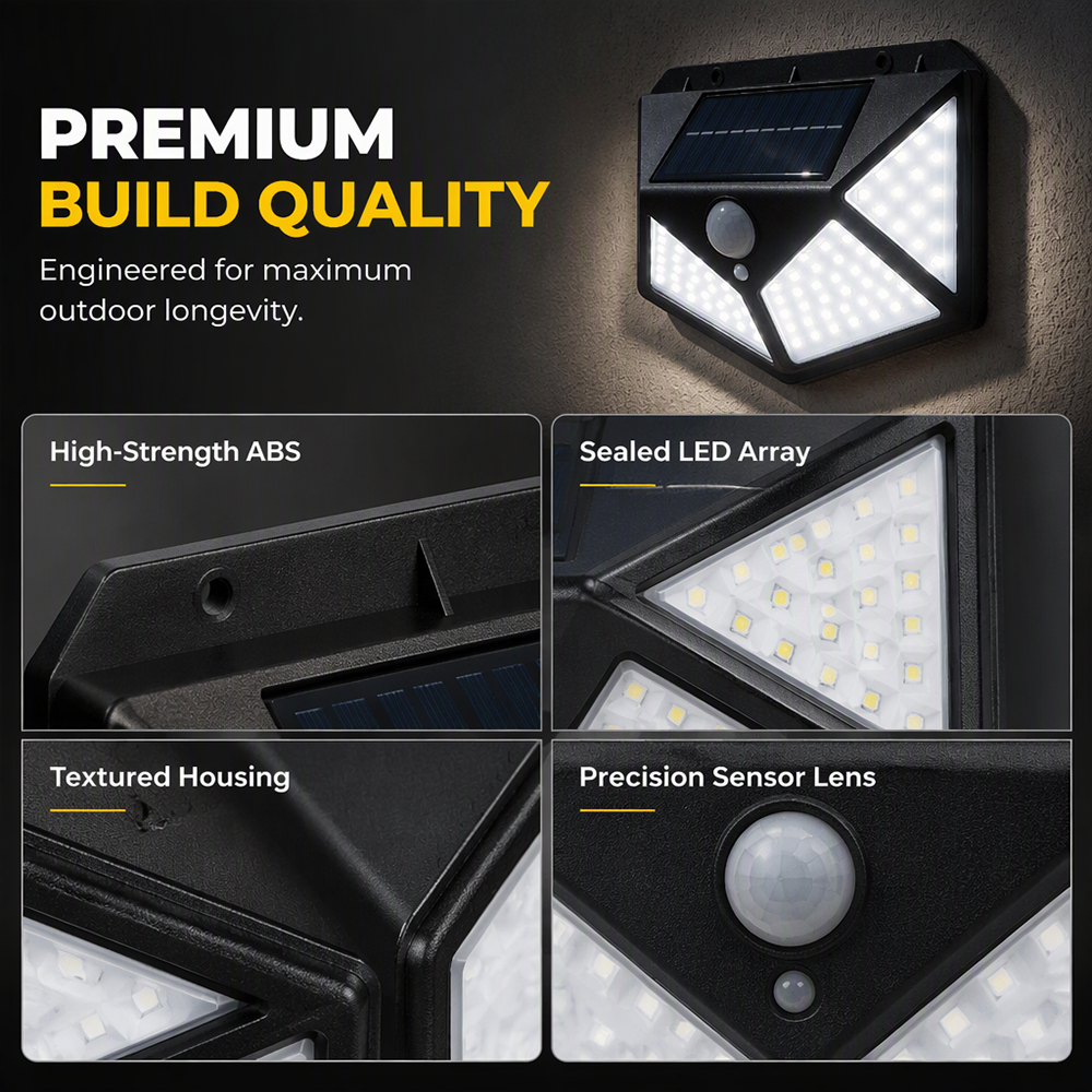 Motion Sensor Solar Lights – Bright Outdoor Lighting