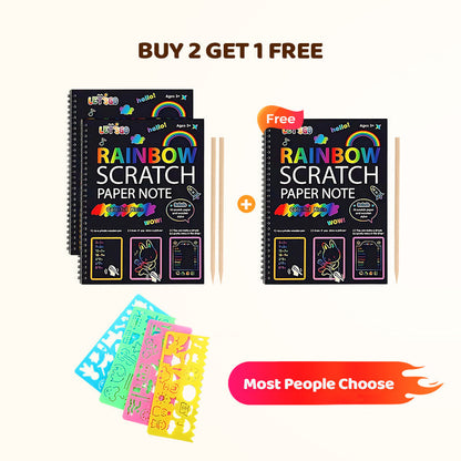 Creative Rainbow Scratch Art Notebook