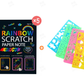 Creative Rainbow Scratch Art Notebook