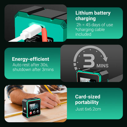 🎁💥Magnetic Digital Angle Finder with Electronic Laser