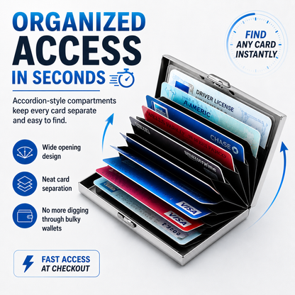 RFID Blocking Metal Card Holder