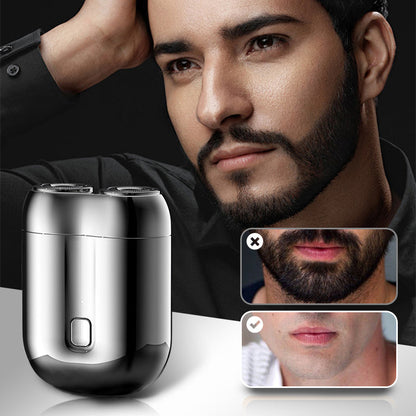 🎁Hot Sale🔋 Mini double-ended shaver! 0.1mm Knife Mesh 7500 rpm motor