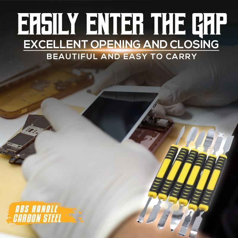 ⚡ 6-Piece Metal Crowbar Set - Multipurpose Pry Bar Tools for Demolition, Construction & DIY Projects 🛠️📦