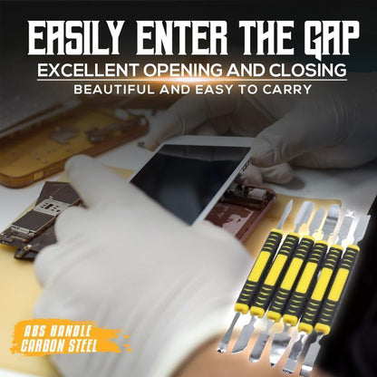 ⚡ 6-Piece Metal Crowbar Set - Multipurpose Pry Bar Tools for Demolition, Construction & DIY Projects 🛠️📦