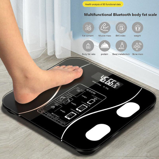 ❤️Smart Body Fat Scale – Know your numbers, track your health! Measures weight & body fat easily. Large display, auto-on. Your wellness companion.