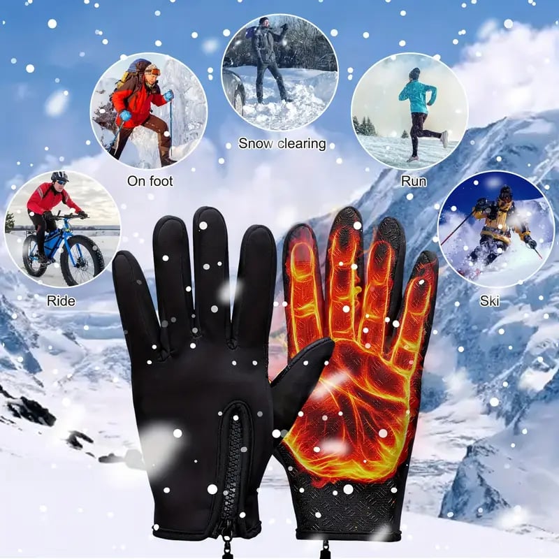📱Touchscreen-friendly🔥Warm Thermal Gloves for Cycling, Running, and Driving🧤