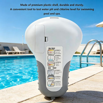 🏊 pH and chlorine tester for swimming pools!Accurate measurement of pH and chlorine levels in your swimming pool – simple, quick and reliable.