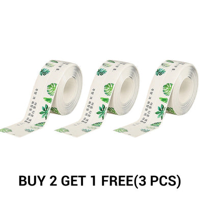 Bath Sealant Strip Self Adhesive 1/2/3 Rolls Caulk Tape White Waterproof Seal for Toilet Bathtub Shower Sink Wall Corner Kitchen with Sealing Tool 3.2m Length 38mm Width