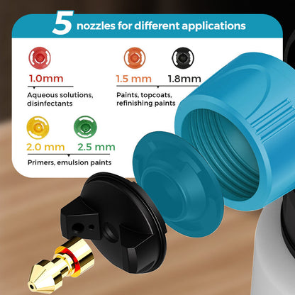 🎨 Wireless Electric Paint Sprayer | Cordless HVLP for Home DIY & Furniture | Fast, Even Coating Tool & Perfect Gift 🎄✨