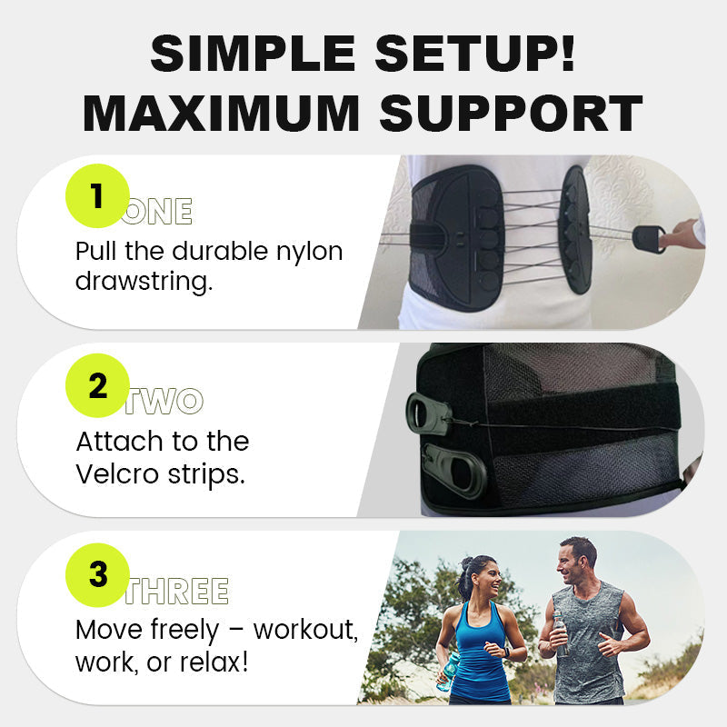 Lower Back Support Belt – Targeted Relief, Lightweight, Adjustable
