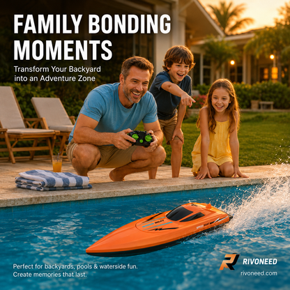 🎮 🚢 HALF PRICE! High-speed 2.4G RC boat with dual motors