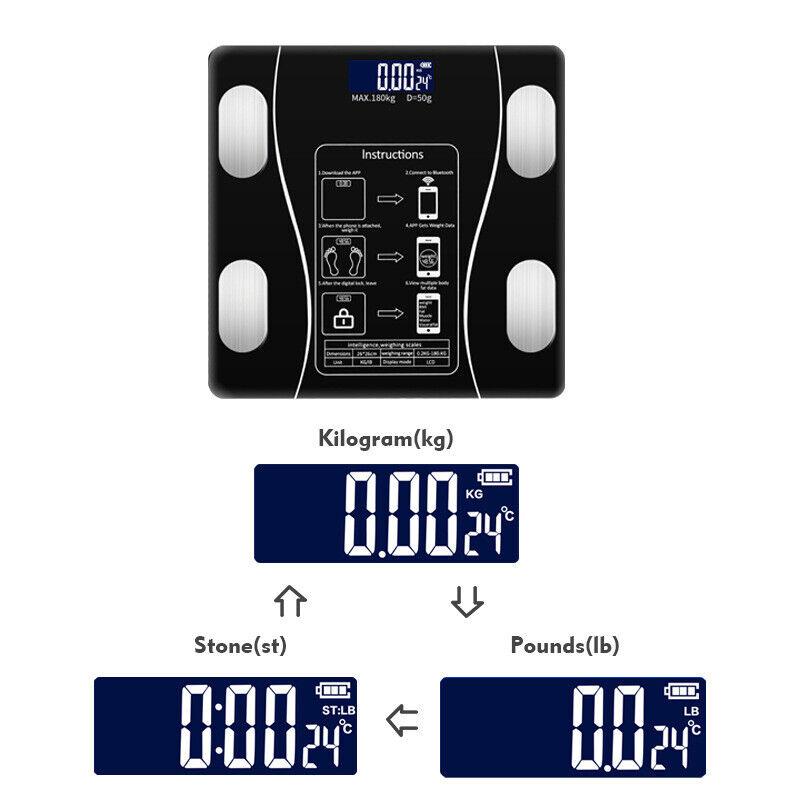 ❤️Smart Body Fat Scale – Know your numbers, track your health! Measures weight & body fat easily. Large display, auto-on. Your wellness companion.