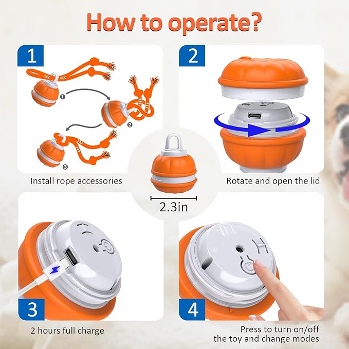 🏆 Hot Sale - 60% OFF ✨Smart Interactive Rolling Pet Ball with Bird Sounds