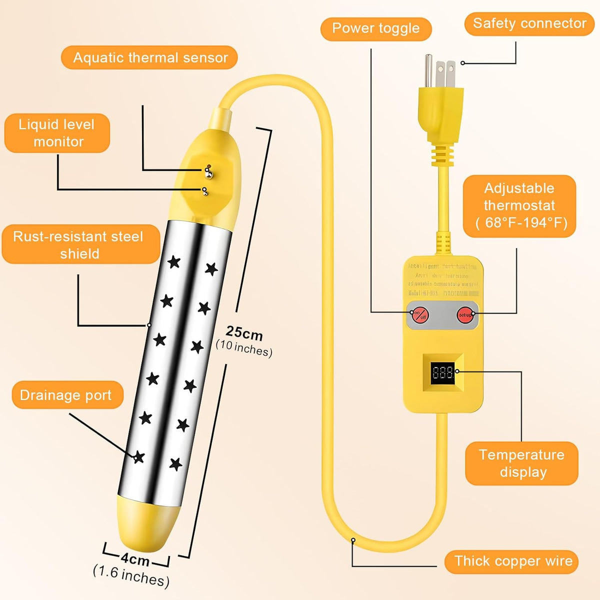Stainless Steel Water Heating Rod