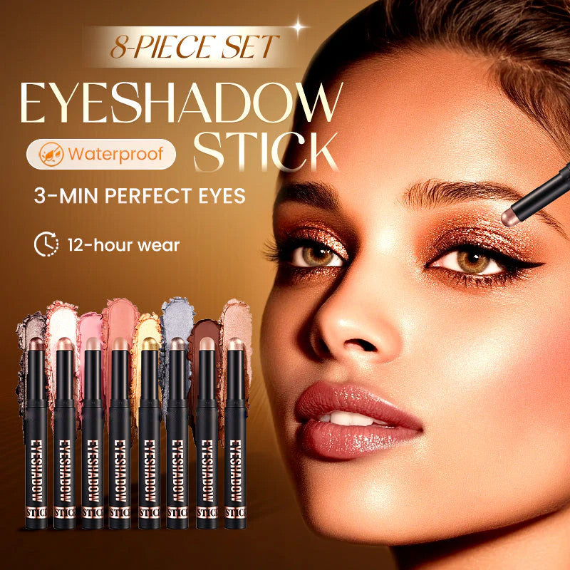 Long-Wear Glitter Stick – One-Swipe Vibrant Color, All-Day/All-Night Wear & Quick-Dry Formula