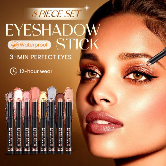 Long-Wear Glitter Stick – One-Swipe Vibrant Color, All-Day/All-Night Wear & Quick-Dry Formula