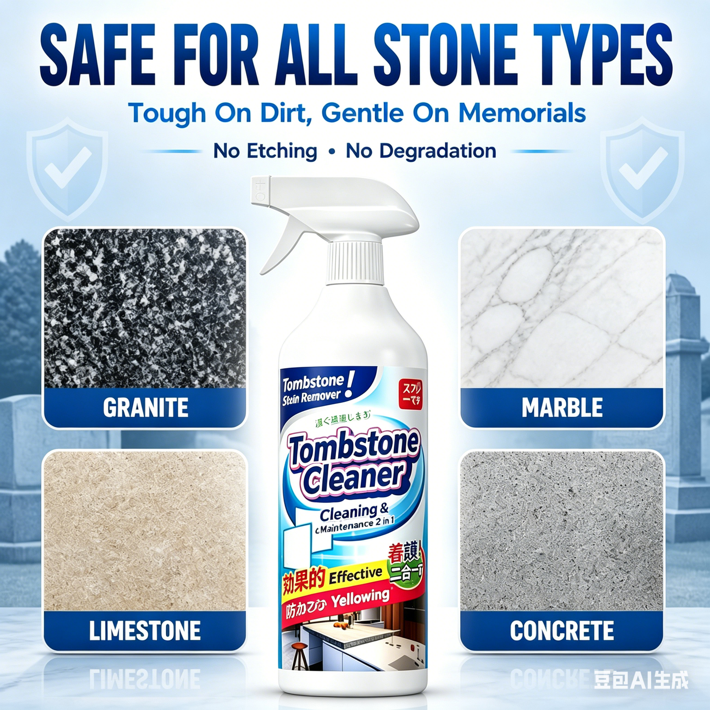 🔥 Headstone Restoration &Cleaning Spray