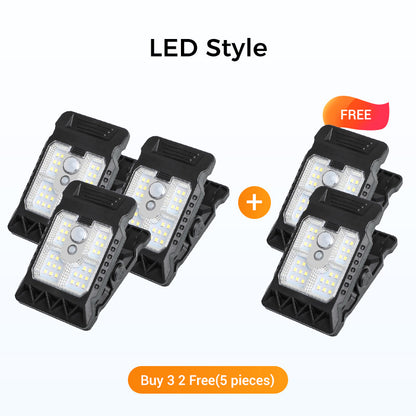 Outdoor Solar Clip Light with Motion Sensor