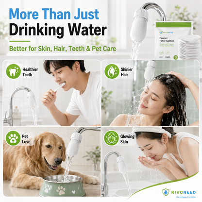 💥Anti-Splash Kitchen Faucet Cotton Filter for Sediment & Rust Removal