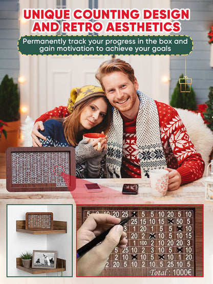 Cash Vault Wooden Savings Box