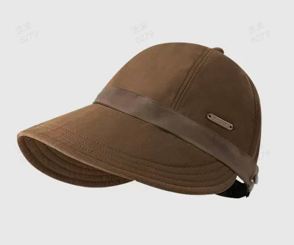 👒☀️Women Breathable Ponytail Sun Hat, Wide Brim Adjustable UV Protection Outdoor Visor Cap