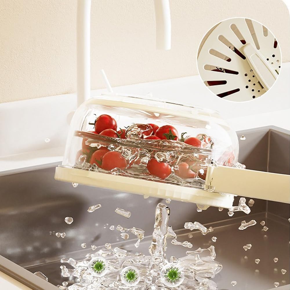 🔥Hot Sale 50% Off🔥New Draining Basket With Lid💧🍎