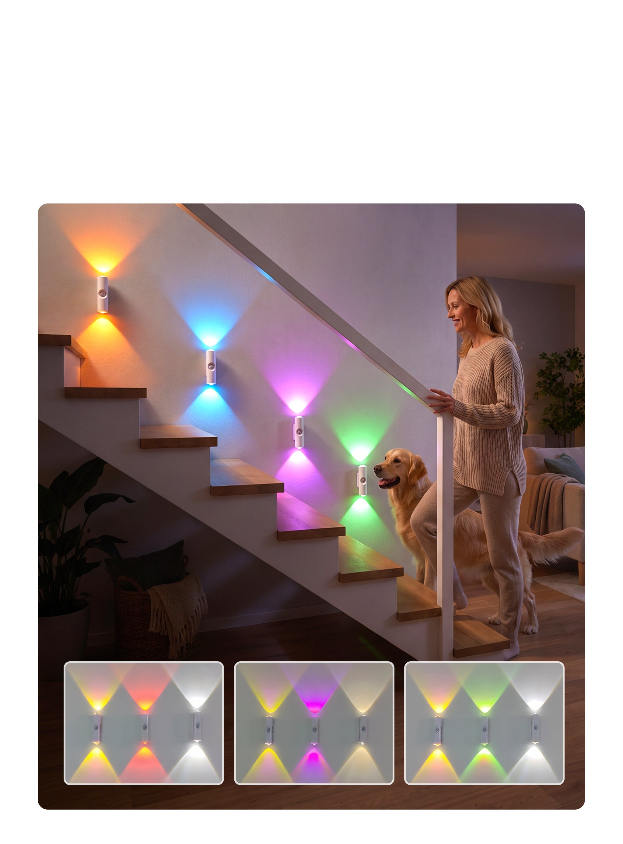 RGB colour-changing ambient light