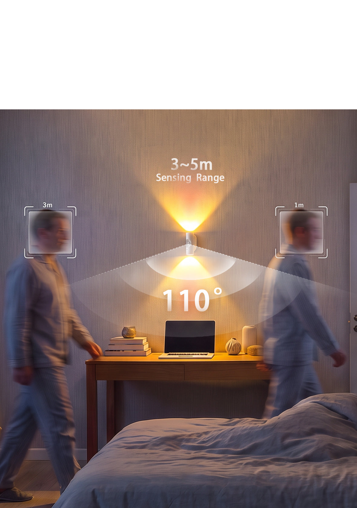 Motion sensing night light