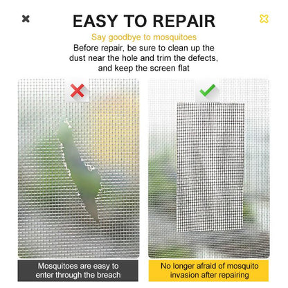 Window screen repair tape