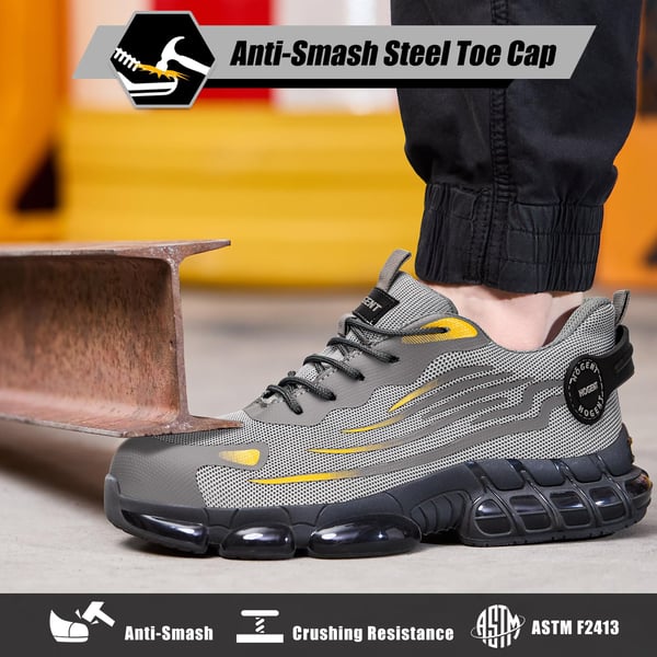 🔥New Arrival🔥Knob Anti-Smash Anti-Slip Safety Sneakers