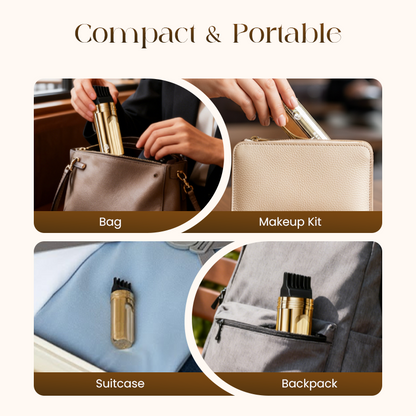 ✨ 2-IN-1 HAIR DYE COMB - Precision Application for Gray Coverage, Non-Drip Formula with Nourishing Argan Oil, 5 Min Processing Time✨