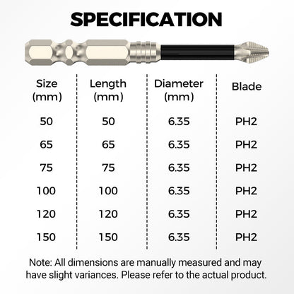 💥High-Magnetic Screwdriver Drill Bit Set