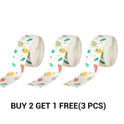 Bath Sealant Strip Self Adhesive 1/2/3 Rolls Caulk Tape White Waterproof Seal for Toilet Bathtub Shower Sink Wall Corner Kitchen with Sealing Tool 3.2m Length 38mm Width