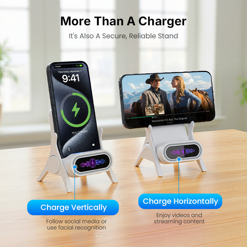 🔥2025 Mini Chair Wireless Fast Charger Multifunctional Phone Holder — Adapts to All Phones