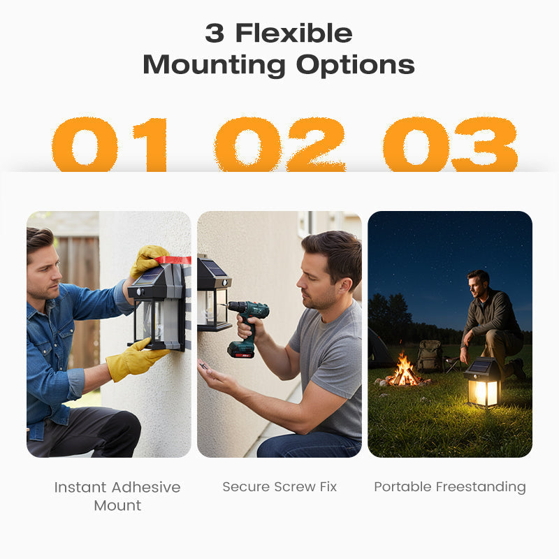 💡SOLAR WALL LIGHT - Motion Sensor & Weatherproof