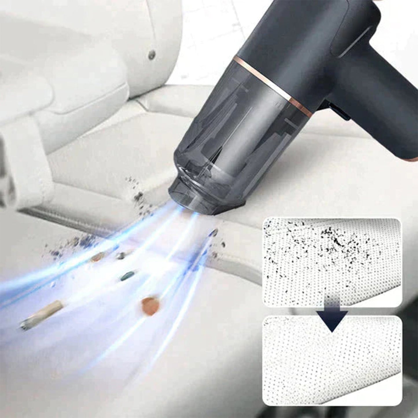 Cordless All-in-One Blower, Vacuum and Inflator Vacuum Cleaner for Home and Car