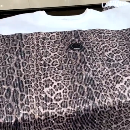 🎁2025 Limited Edition✨Women's Fashion Leopard Pattern Comfortable Loose Fit 2-Piece Set