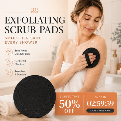 🖤Exfoliating Scrub Bath Pads🧖‍♀️Gently exfoliate, unclog pores, reveal brighter skin