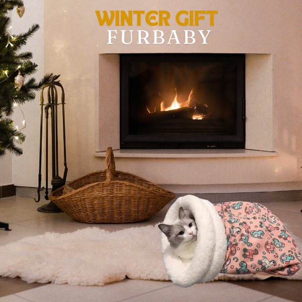 Cozy Pet Nest for Cats and Dogs - Plush & Machine Washable, Perfect for Your Pet's Comfort and Warmth