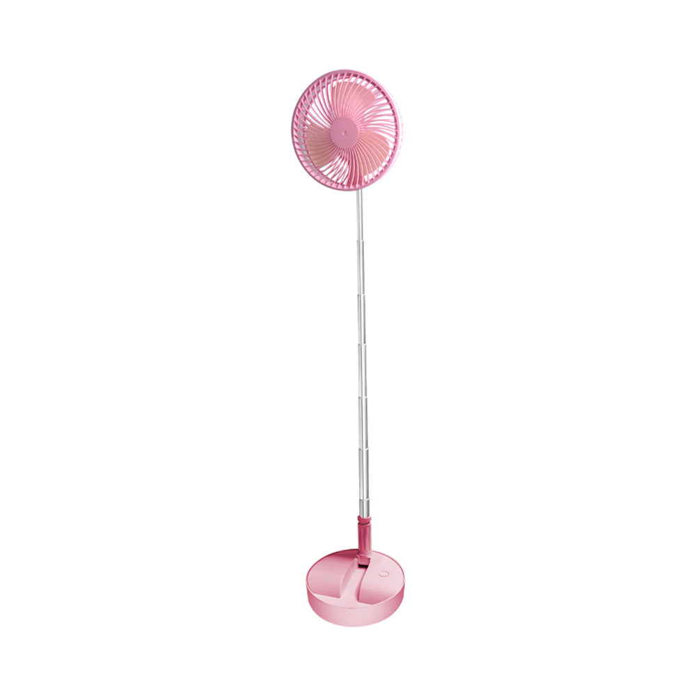 🔋Rechargeable USB Folding Telescopic Fan – Silent, 180° Rotating, 4 Speeds, Portable ✨