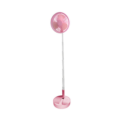 🔋Rechargeable USB Folding Telescopic Fan – Silent, 180° Rotating, 4 Speeds, Portable ✨