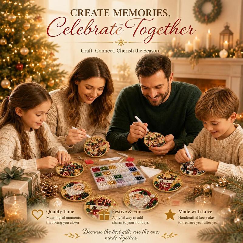 Christmas DIY Painting Hanging Ornaments Set