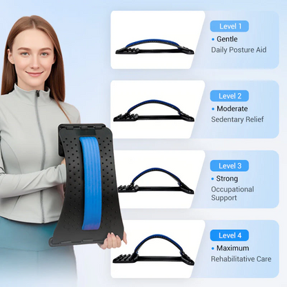 🧘‍♂️✨Magnetic Lumbar Stretcher – Acupressure Massage, Portable Design & Relieves Back Pain