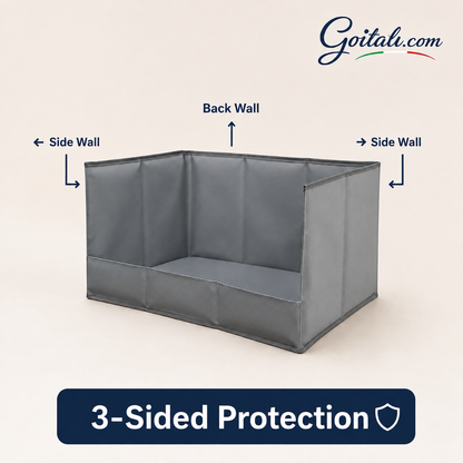 Foldable pet toilet Splash Guard - Protects Floors & Walls, Foldable, Space-Saving