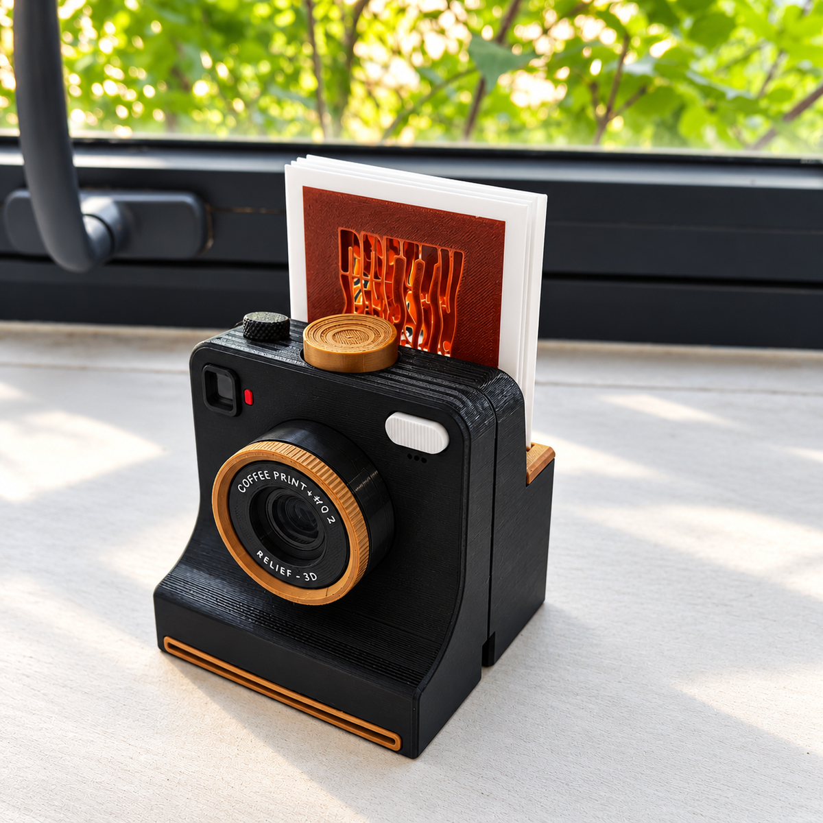 Retro Coffee Art Camera – Mechanical Latte Stencil Printer
