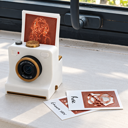 Retro Coffee Art Camera – Mechanical Latte Stencil Printer