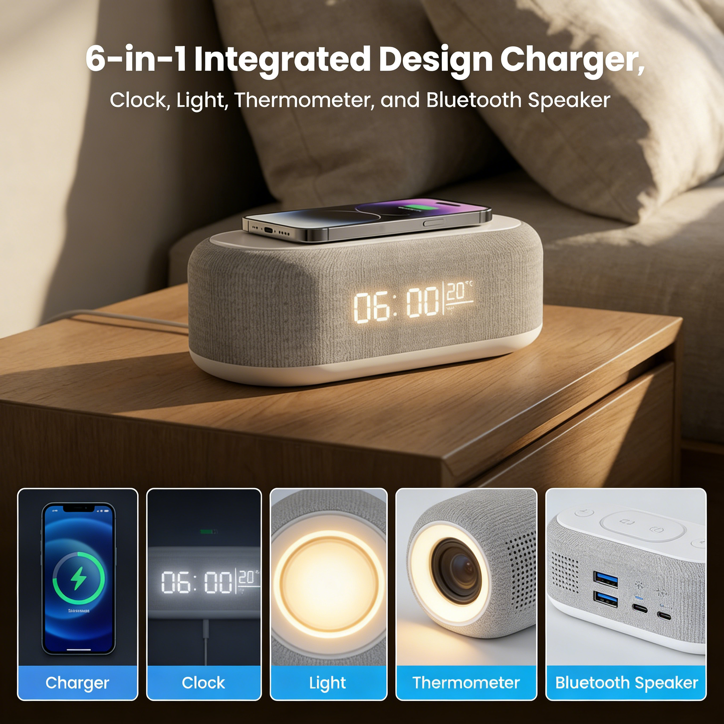 🔥6-in-1 Wireless Charging Station