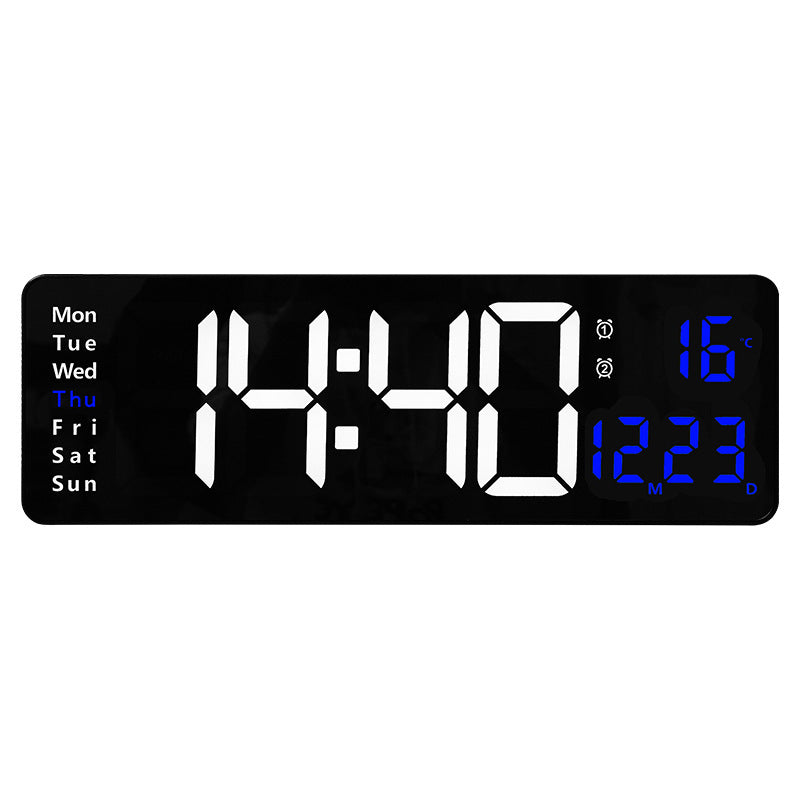 ⚡16" Large Digital Clock with Temperature, Date, Auto DST, Night Light, Auto Brightness Dimmer